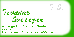 tivadar sveiczer business card